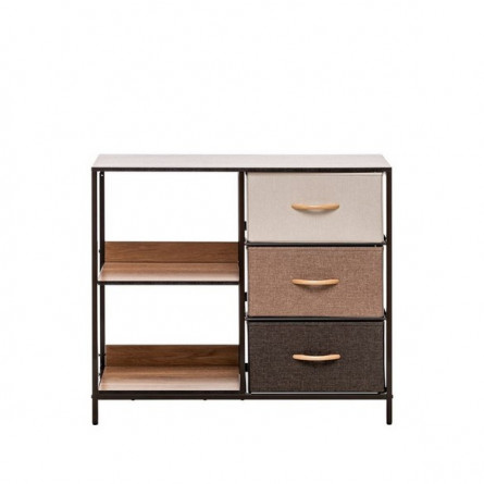 3 ящика (каркас Коричневый/Бежевый/Светло-коричневый