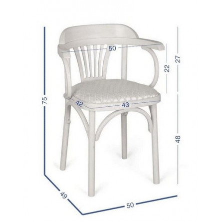 Стул Венский мягкий (средний тон, ткань RS 08)