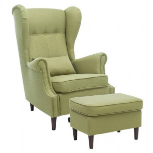 Пуфик МИКС (ткань Melva 33/ноги венге)