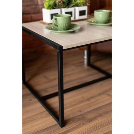 Стол журнальный "Систа" (ясень шимо светлый)