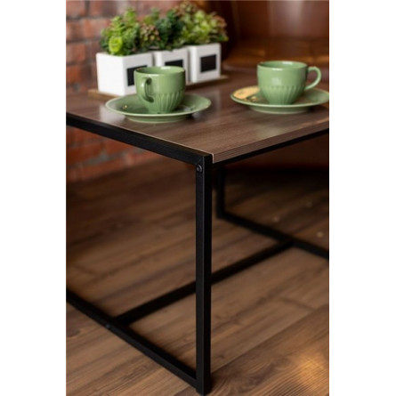 Стол журнальный "Систа" (ясень шимо темный)