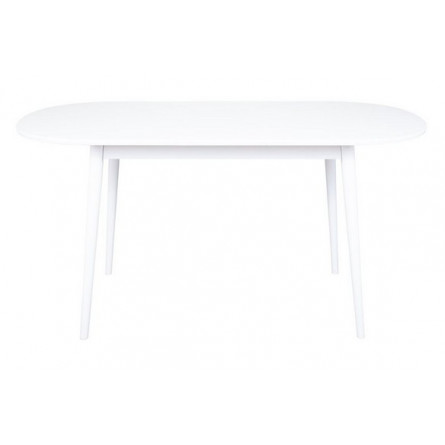 Стол овальный Алиса-1200 (белый/белый) раздвижной