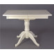Стол на одной ноге Альт-110 раздвижной (Слоновая кость/массив березы