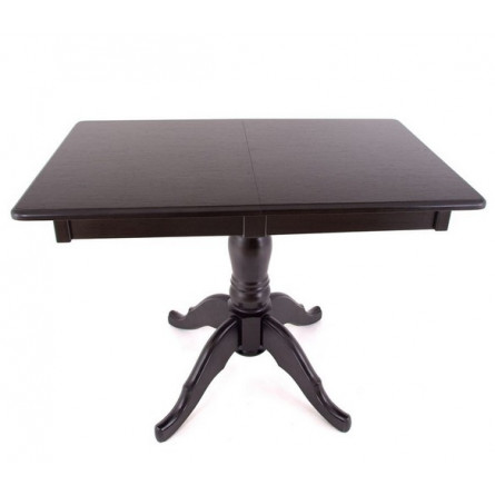 Стол на одной ноге Альт-110 раздвижной (Венге/массив березы, Шпон)