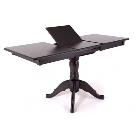 Стол на одной ноге Альт-110 раздвижной (Венге/массив березы, Шпон)