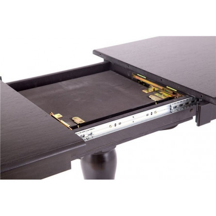 Стол на одной ноге Альт-110 раздвижной (Венге/массив березы, Шпон)