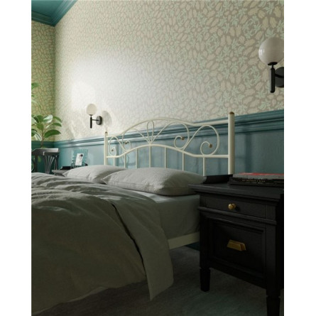 Кровать "Глэдис" без изножья (180х200/ноги металл/цвет Бежевый)