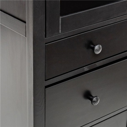 Шкаф витрина Мира 13 (черный)