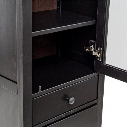 Шкаф витрина Мира 13 (черный)