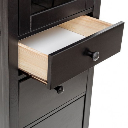 Шкаф витрина Мира 13 (черный)