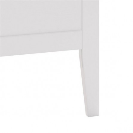 Кровать "Мира" с деревянным основанием на ленте (160х200 / Белый)