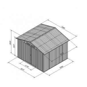 Хозблок "Арчер" D  (темно-зеленый)