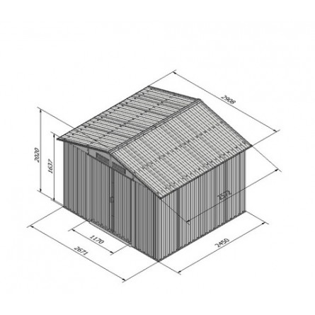 Хозблок "Арчер" D (темно-зеленый)