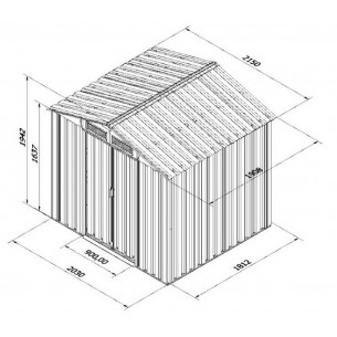 Хозблок Арчер B (коричневый)