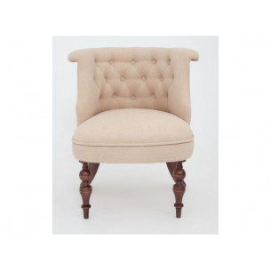 Кресло Бархат (темный тон / RS3 - бежевый)