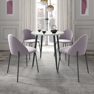 Обеденная группа Брайт/Монти серый/пепельно-розовый