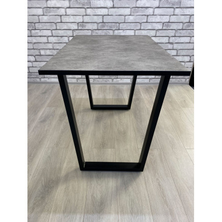 Стол Саен 8, Черный/Бетон