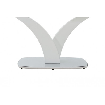 Стол Нотр Дам, ПМ, МДФ, Стекло, Белый, Вставка 400