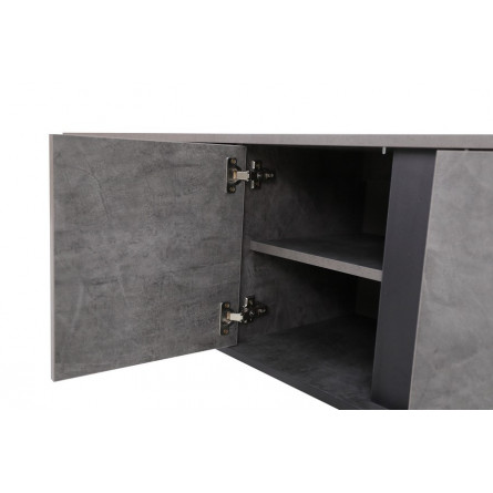 НЕКСТ - 1 тумба ТВ Камень темный, Черный