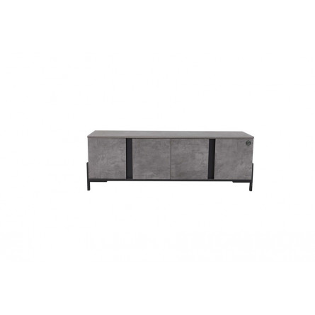 НЕКСТ - 1 тумба ТВ Камень темный, Черный