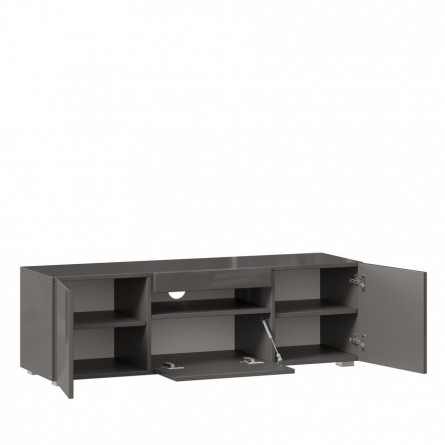 Тумба ТВ Бруклин, 1200 Оникс серый глянец