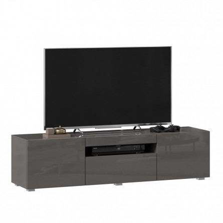 Тумба ТВ Бруклин, 1500 Оникс серый глянец