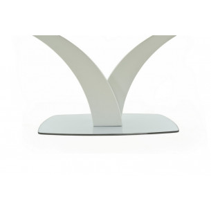 Стол Нотр Дам MODERNE стекло OPTIWHITE 1400(1800)*850, Капучино