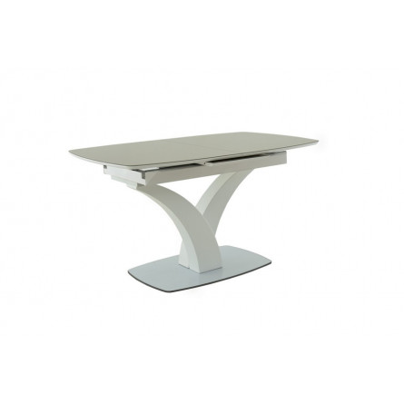 Стол Нотр Дам MODERNE стекло OPTIWHITE 1400(1800)*850, Капучино