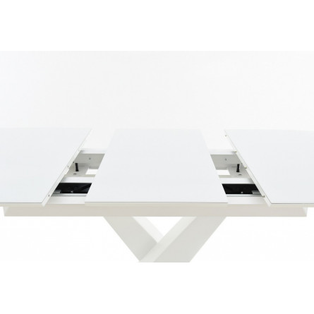 Стол Орлеан MODERNE стекло OPTIWHITE 1400(1800)*850 Белый