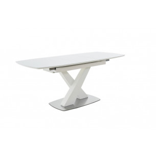 Стол Орлеан MODERNE стекло OPTIWHITE 1400(1800)*850 Белый