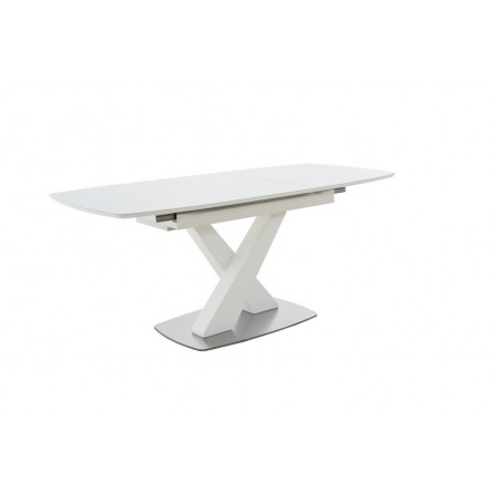 Стол Орлеан MODERNE стекло OPTIWHITE 1400(1800)*850 Белый