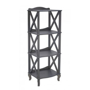 Этажерка-стеллаж "Джульетта"-3 (серый ясень ) Вис