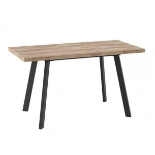 Стол раздвижной БОРГ-110(142)х70  Дуб каньон/Чёрный