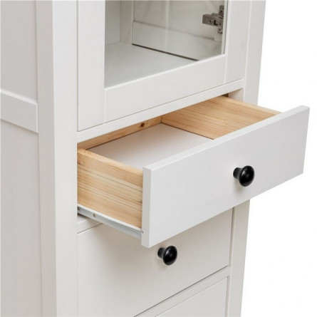 Шкаф витрина Мира 13 (белый)