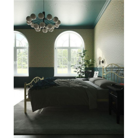 Кровать с изножьем "Глэдис" (180х200/ноги металл/цвет Бежевый)