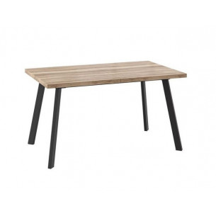 Стол раздвижной БОРГ-140(180)х85 Дуб каньон/Чёрный