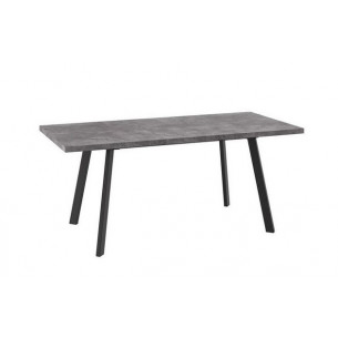 Стол раздвижной БОРГ-140(180)х85 Дымчатая керамика/Чёрный