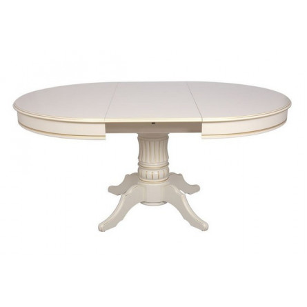 Стол Дуглас-1 Лайт 1200(1700), слоновая кость с золотой патиной