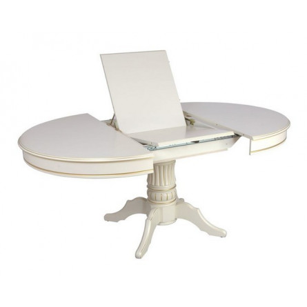 Стол Дуглас-1 Лайт 1200(1700), слоновая кость с золотой патиной