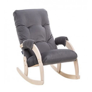 Кресло-качалка Модель 67 (Дуб беленый / ткань V 32)