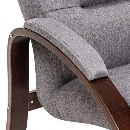 Кресло Лион (Орех текстура/ткань Малмо 90)