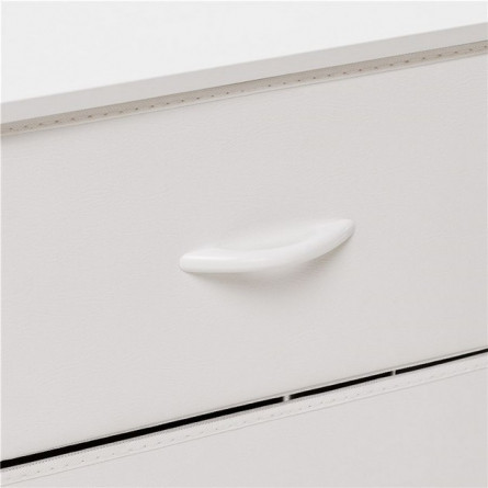 Комод "Линкс" широкий (5 ящ) (каркас Белый / ящики Белый)
