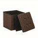 Пуф Leset Плуто складной с крышкой, лен Коричневый Пуф Leset Плуто складной с крышкой, лен Коричневый