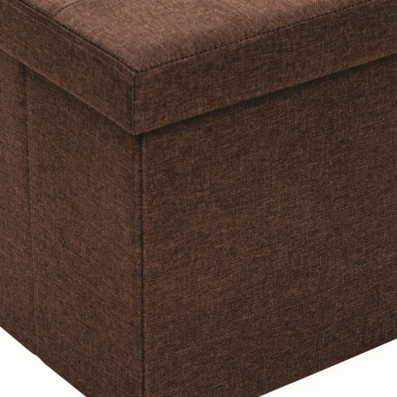 Пуф Leset Плуто складной с крышкой, лен Коричневый