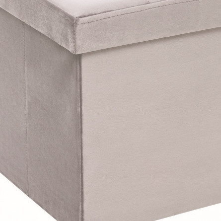 Пуф Leset Плуто складной с крышкой, велюр Антрацит