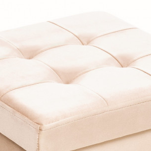 Пуф Leset Плуто складной с крышкой, велюр Крем