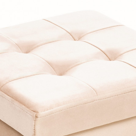 Пуф Leset Плуто складной с крышкой, велюр Крем