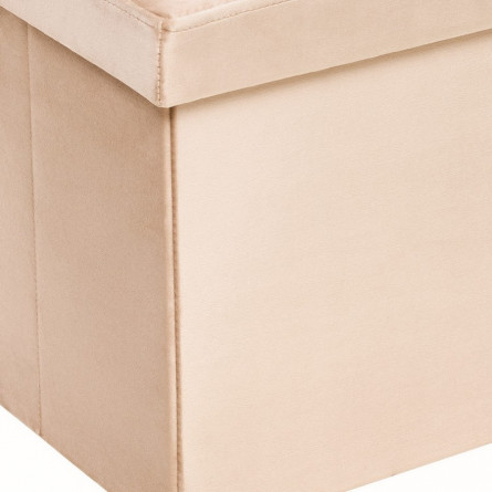 Пуф Leset Плуто складной с крышкой, велюр Крем