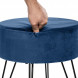 Пуф Leset Кома, велюр Дарк Блю Пуф Leset Кома, велюр Дарк Блю