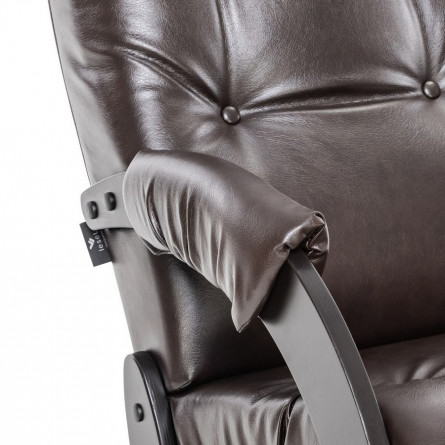 Кресло-качалка Модель 67 Венге, к/з Oregon perlamutr 120